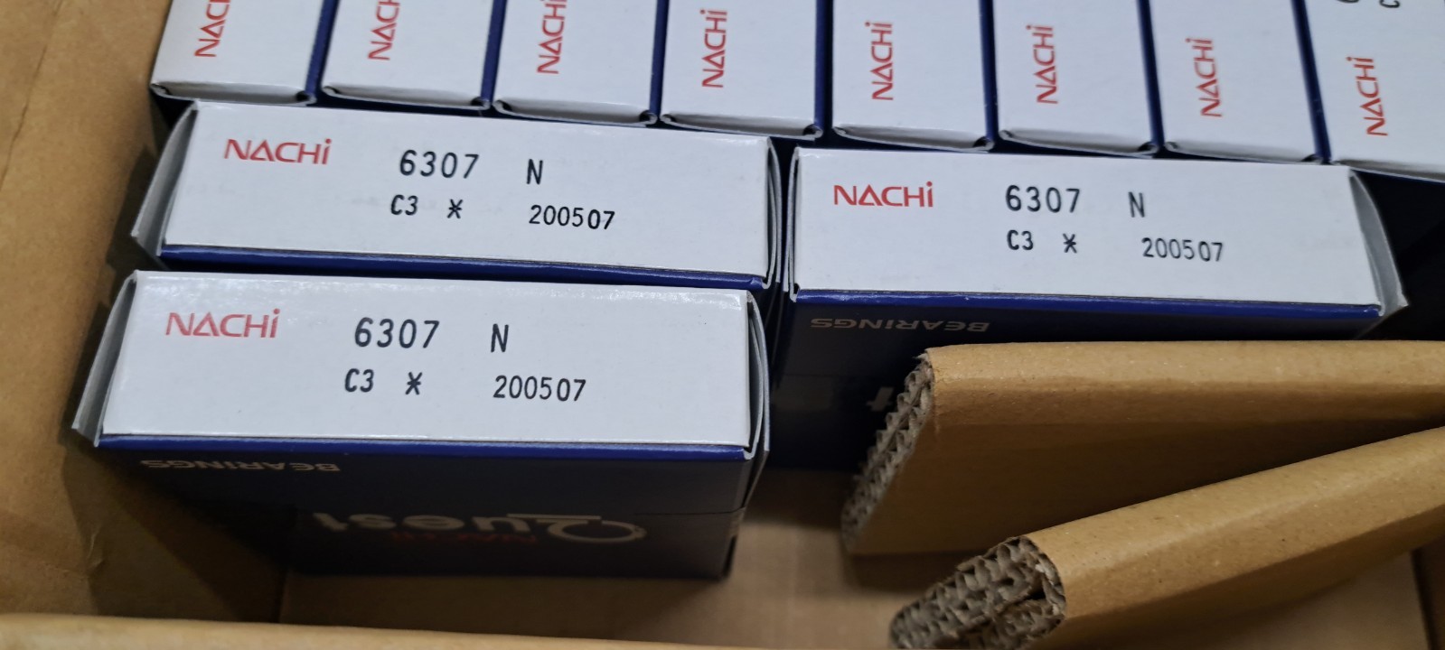 20X Nachi 6307N C3 Deep Groove Ball Bearing, Open Type, No Seals 80x35x21mm