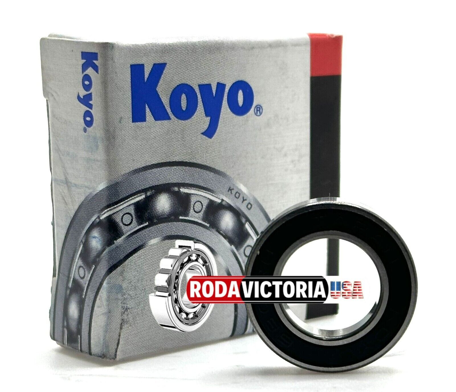 KOYO 6801 2RS DEEP GROOVE BALL BEARING, RUBBER SEALED 12x21x5mm 61801 2RS KOYO