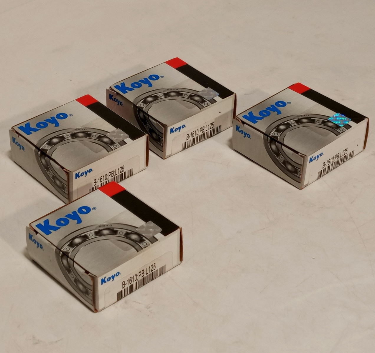 Lot of 4 Koyo B-1610PBL125 Open Needle Roller Bearings 1″ Bore 1.24″ OD 5/8″ W