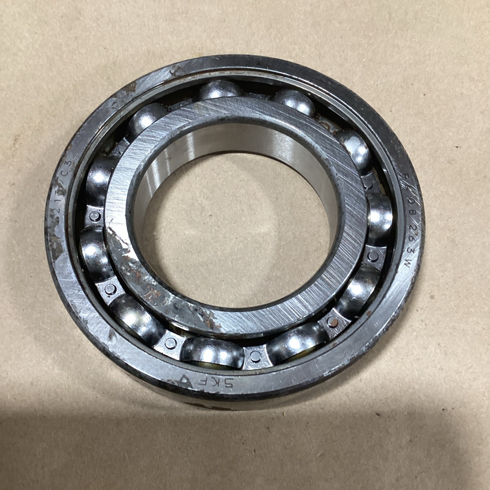 SKF 213 C3 DEEP GROOVE BALL BEARING, OPEN TYPE, NO SEALS 65x120x23 mm