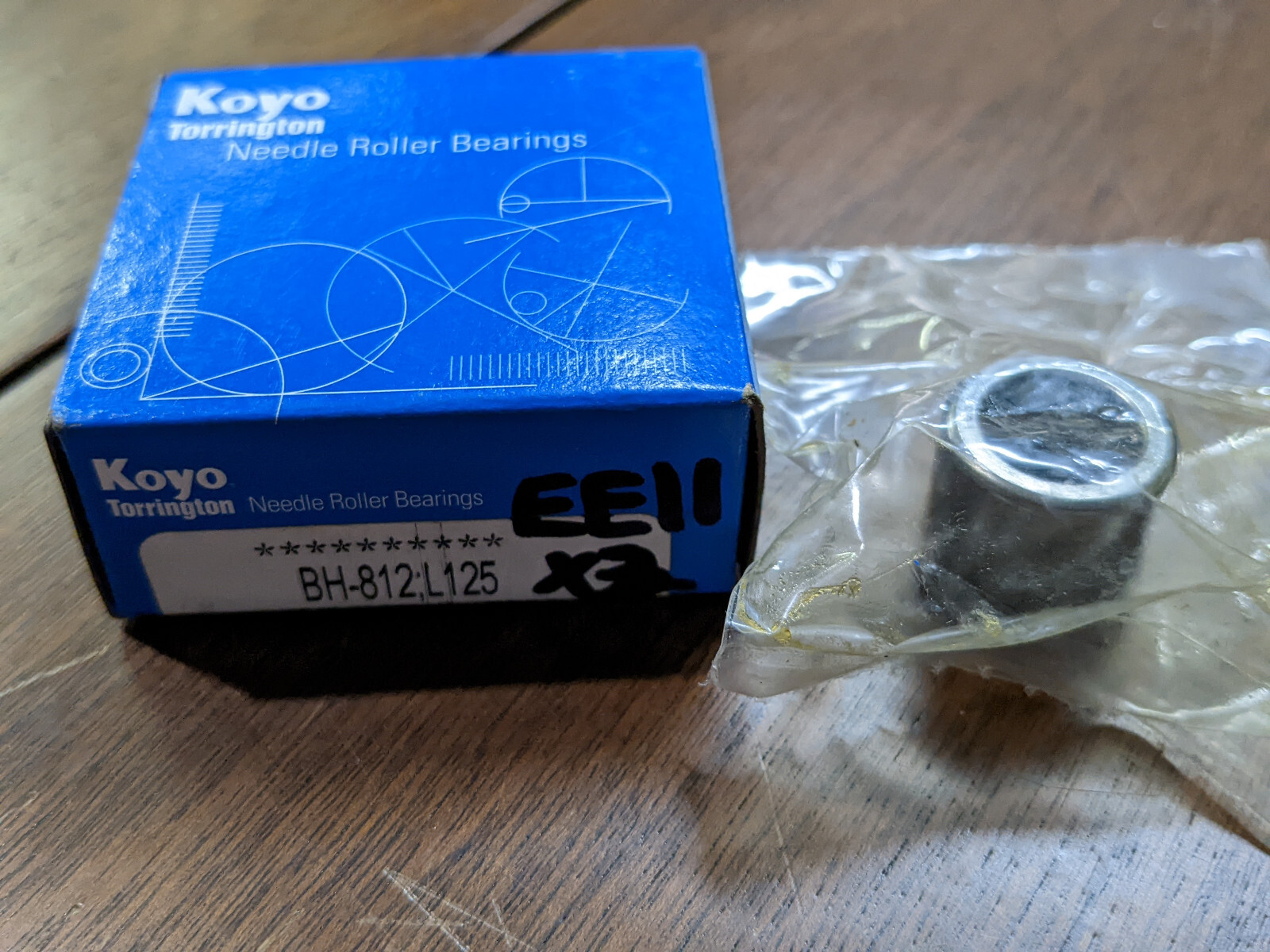 New Koyo BH 812 PB L125 Needle Roller Bearing 1/2″ Bore BH812L125