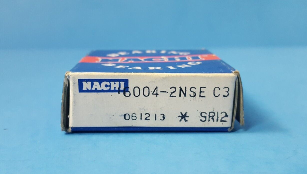 2 PCs- Bearing Electric Motor Quality, 6004-2NSE C3, NACHI, 20x42x12mm, 6004-2RS