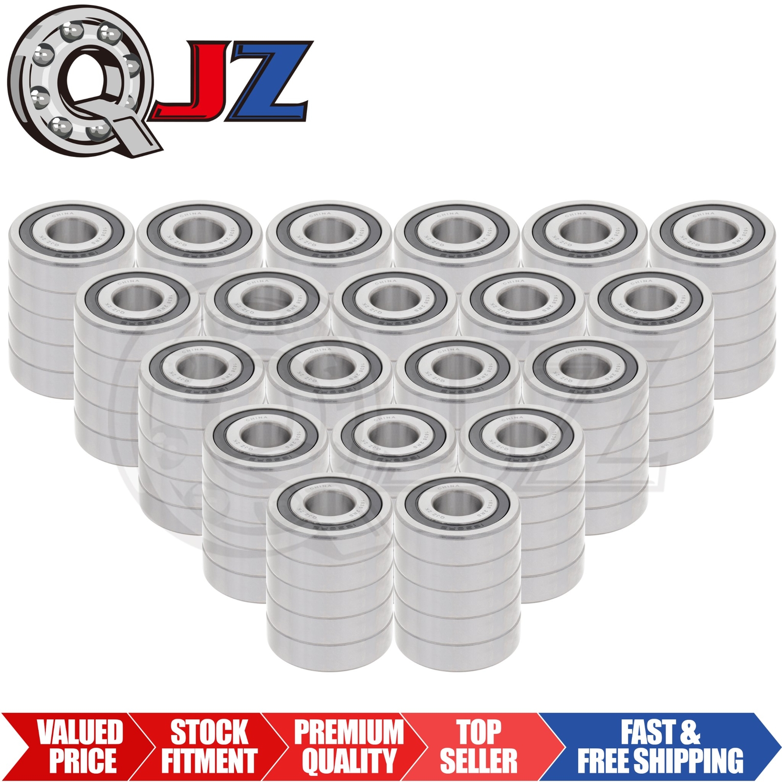 [Qty.100] 1638-2RS Radial/Deep Groove Bearing [0.75″ ID x 2.0″ OD x 0.5625″ W]