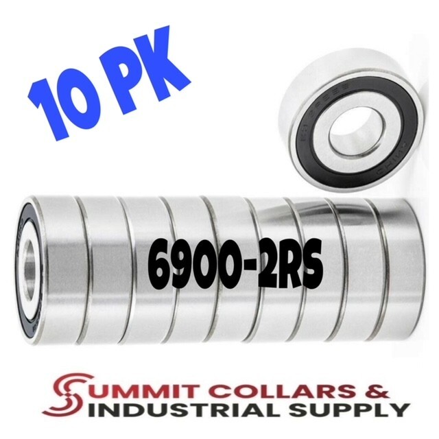6900-2RS Ball Bearing Supreme Rubber Sealed 10x22x6 mm (Qty 10)