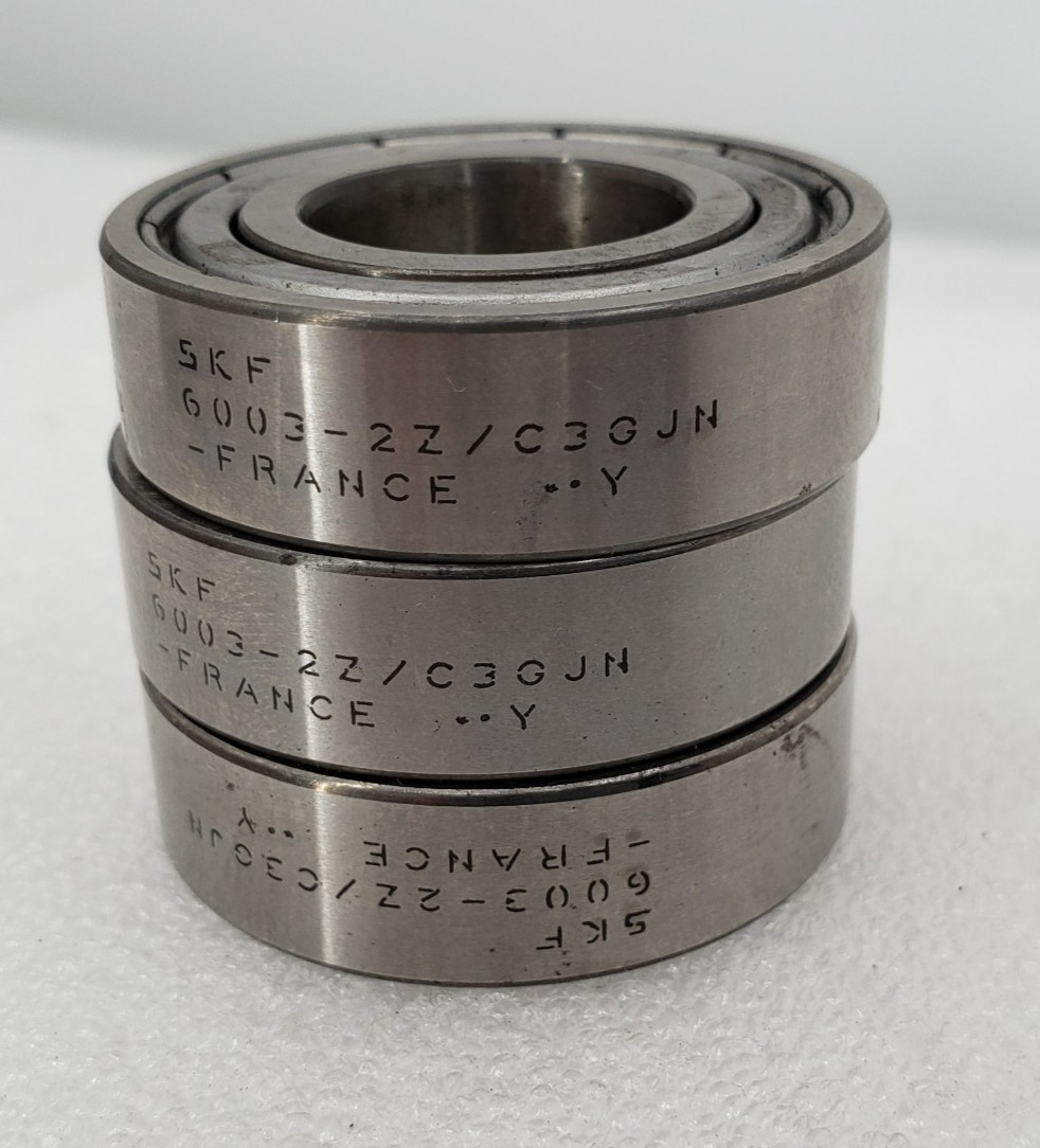 ( QTY : 3 ) SKF 6003-2Z/C3GJN Radial Deep Groove Ball Bearing
