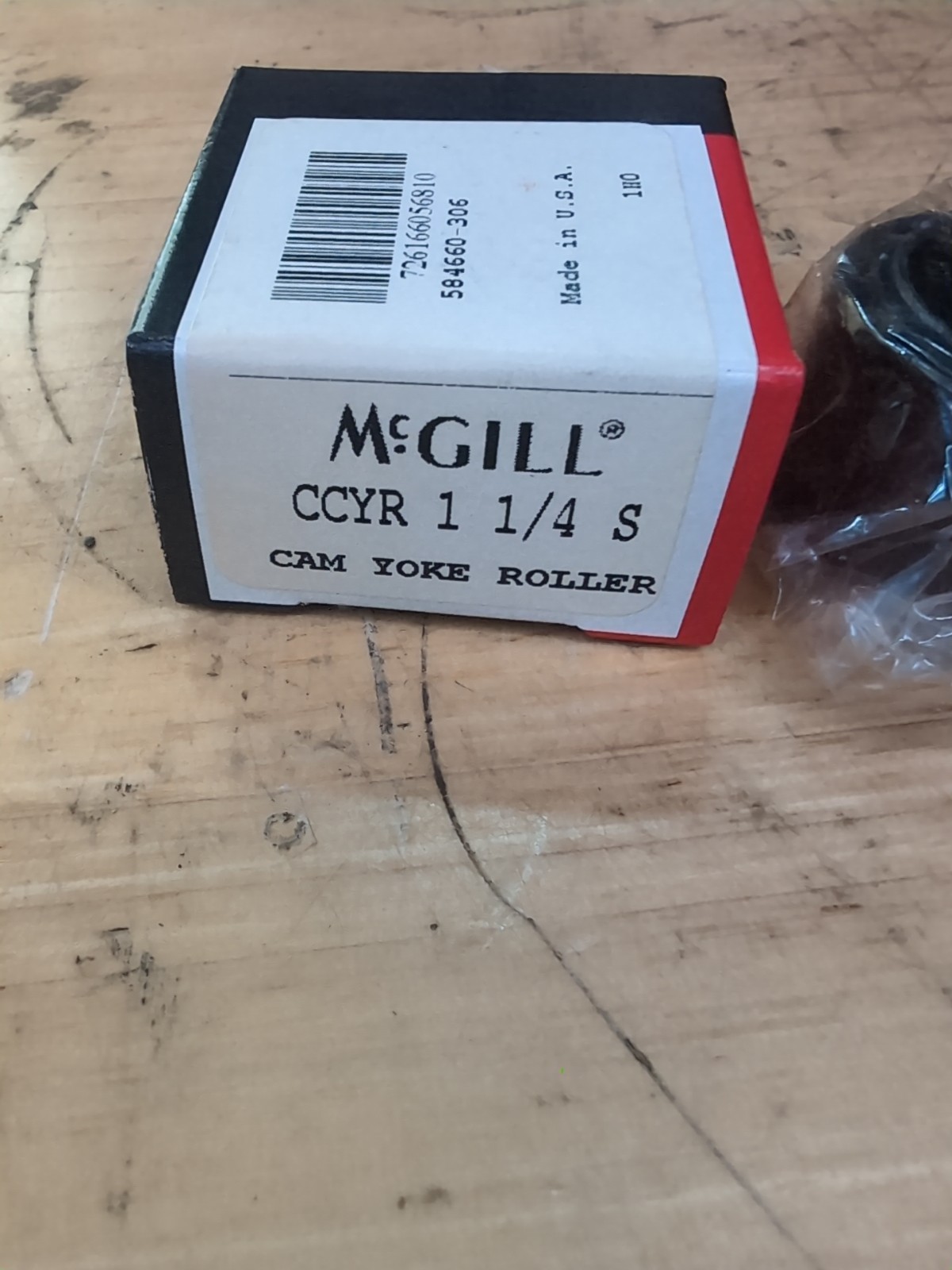 McGill CCYR 1 1/4 S Cam Yoke Roller Lubri-Disc, NEW IN BOX!