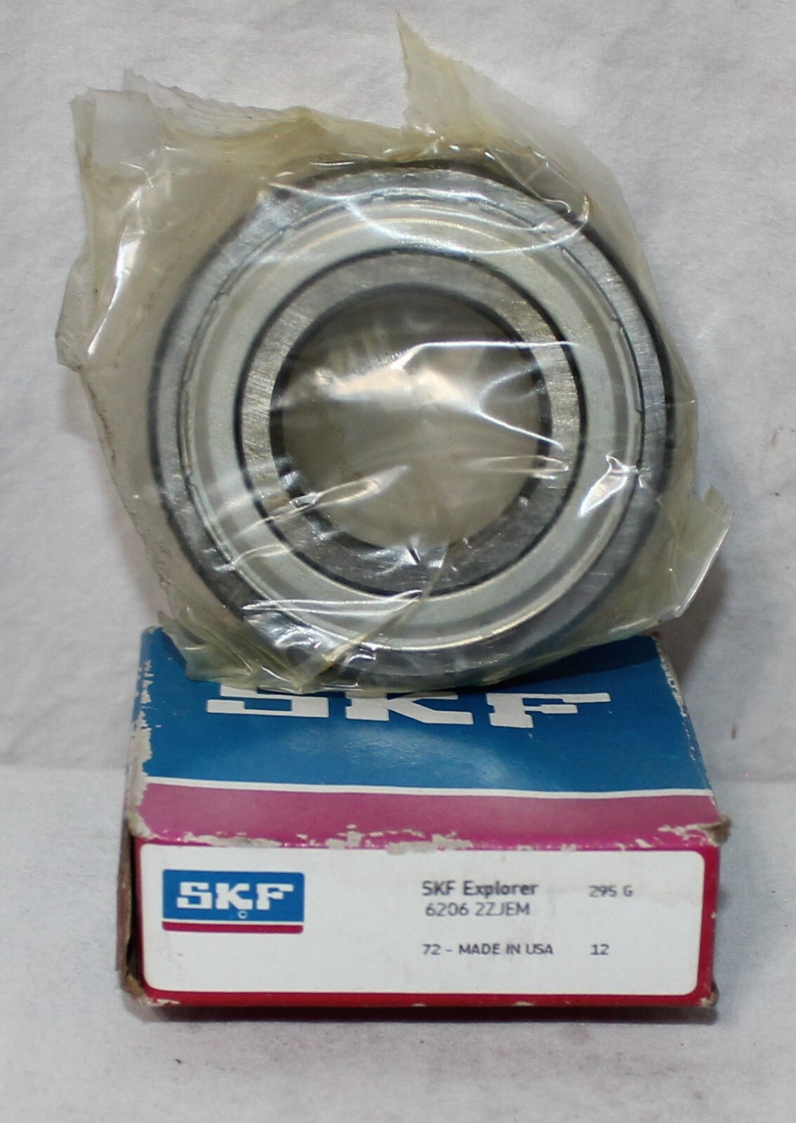 SKF 6206 2Z/C 3GJN DOUBLE SHIELDED BALL BEARING 16295G-3 SKF 6206 2Z/C3GJN
