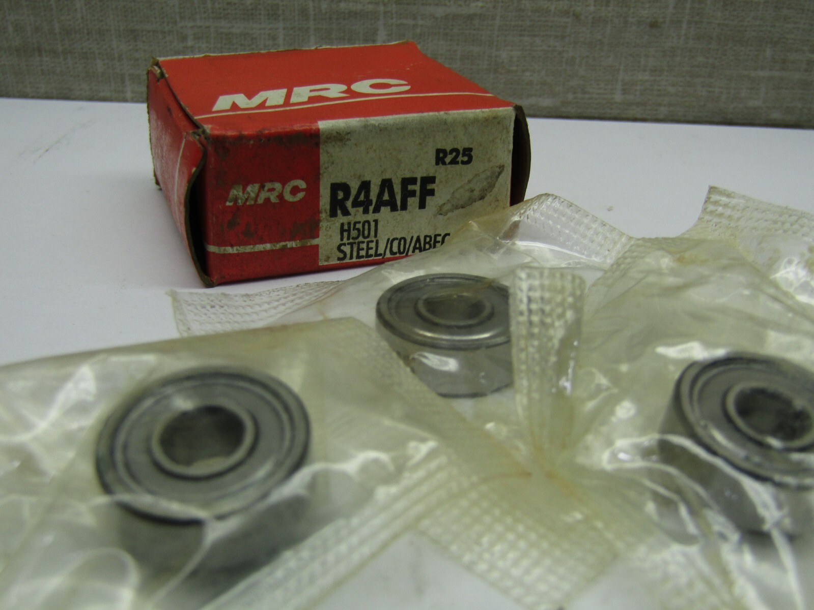 Lot of 3 MRC R4AFF 1/4″ X 3/4″ X .2812″ Metal Shielded Bearing