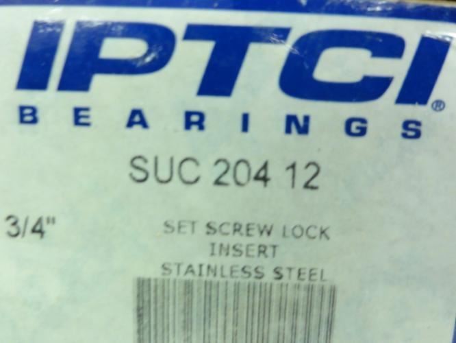 187084 New In Box; IPTCI SUC204-12 SS Insert Bearing; 0.75″ ID; 1.8504″ OD
