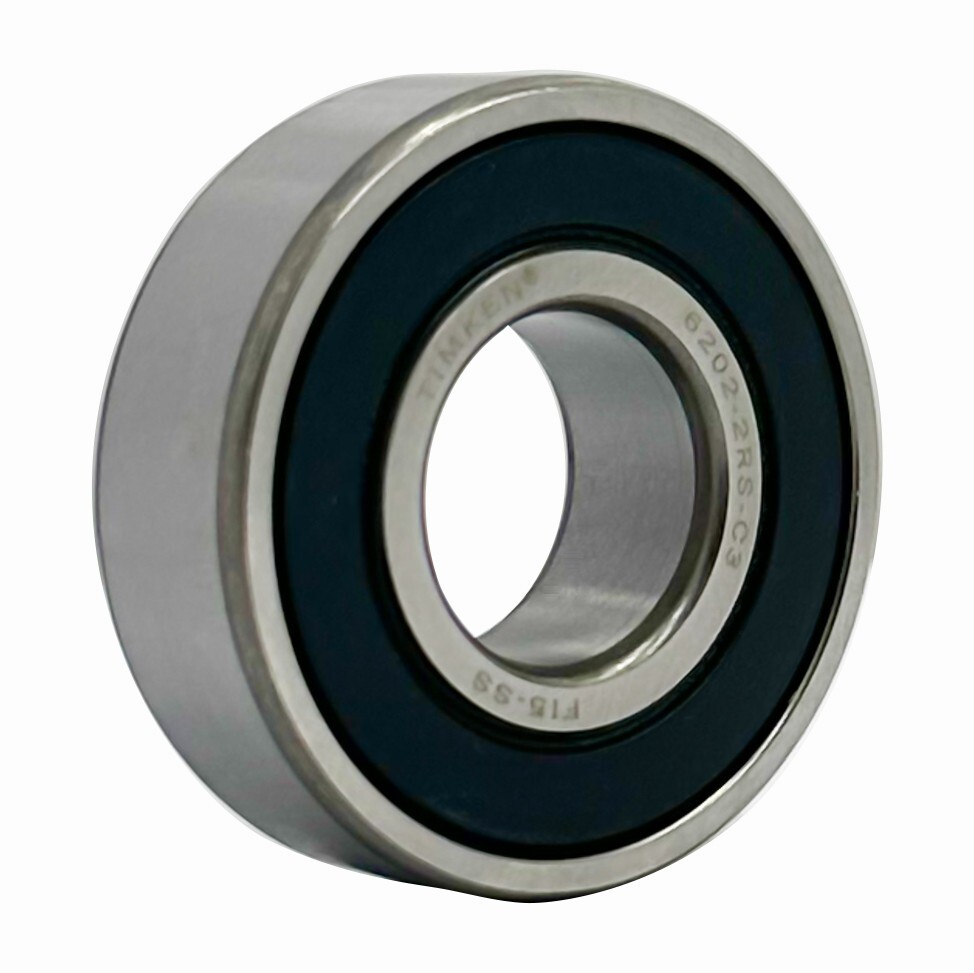 2PACK TIMKEN 6202-2RSC3 C3 Clearance 15X35X11MM Double Rubber Seal Ball Bearings