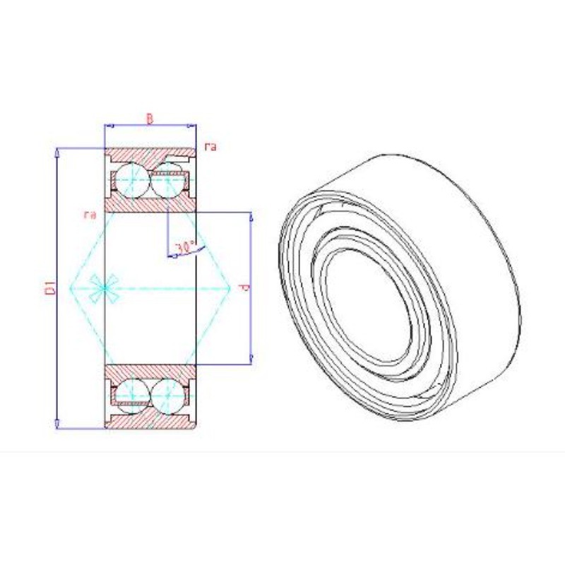 5307-M / 5307M 1PCS SKF Double Row Angular Contact Ball Bearing 35x80x34.9mm NEW