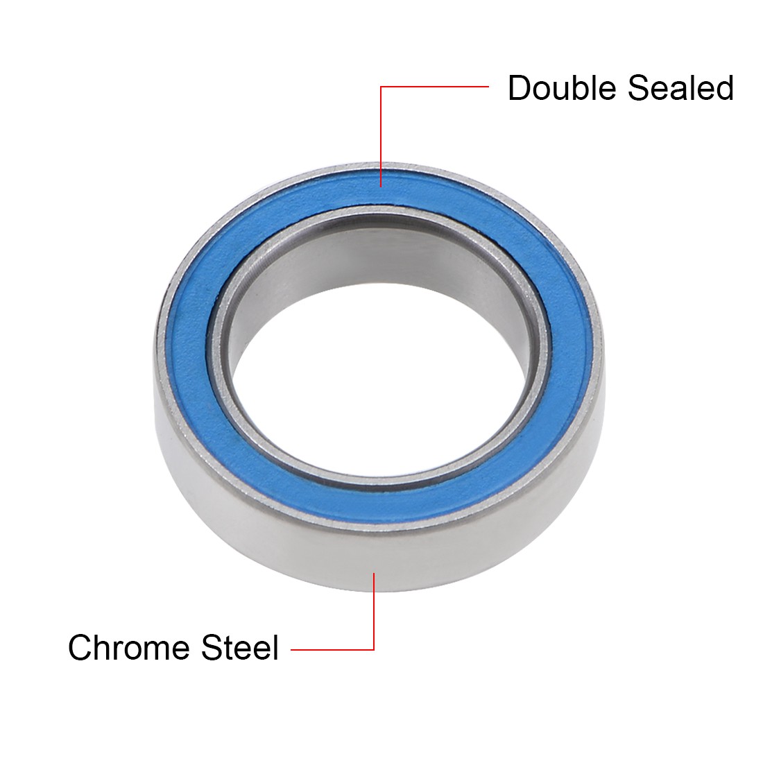 6700-2RS Ball Bearing 10x15x4mm Double Sealed ABEC-3 Bearings, 2pcs