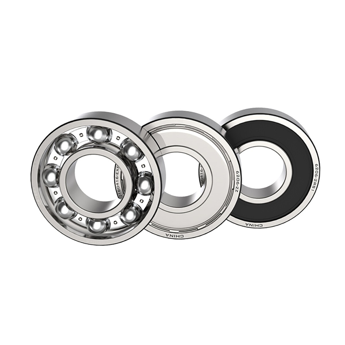 6000-6005 Ball Bearing Open or Rubber or Metal Seals (2RS / ZZ) Select Your Size