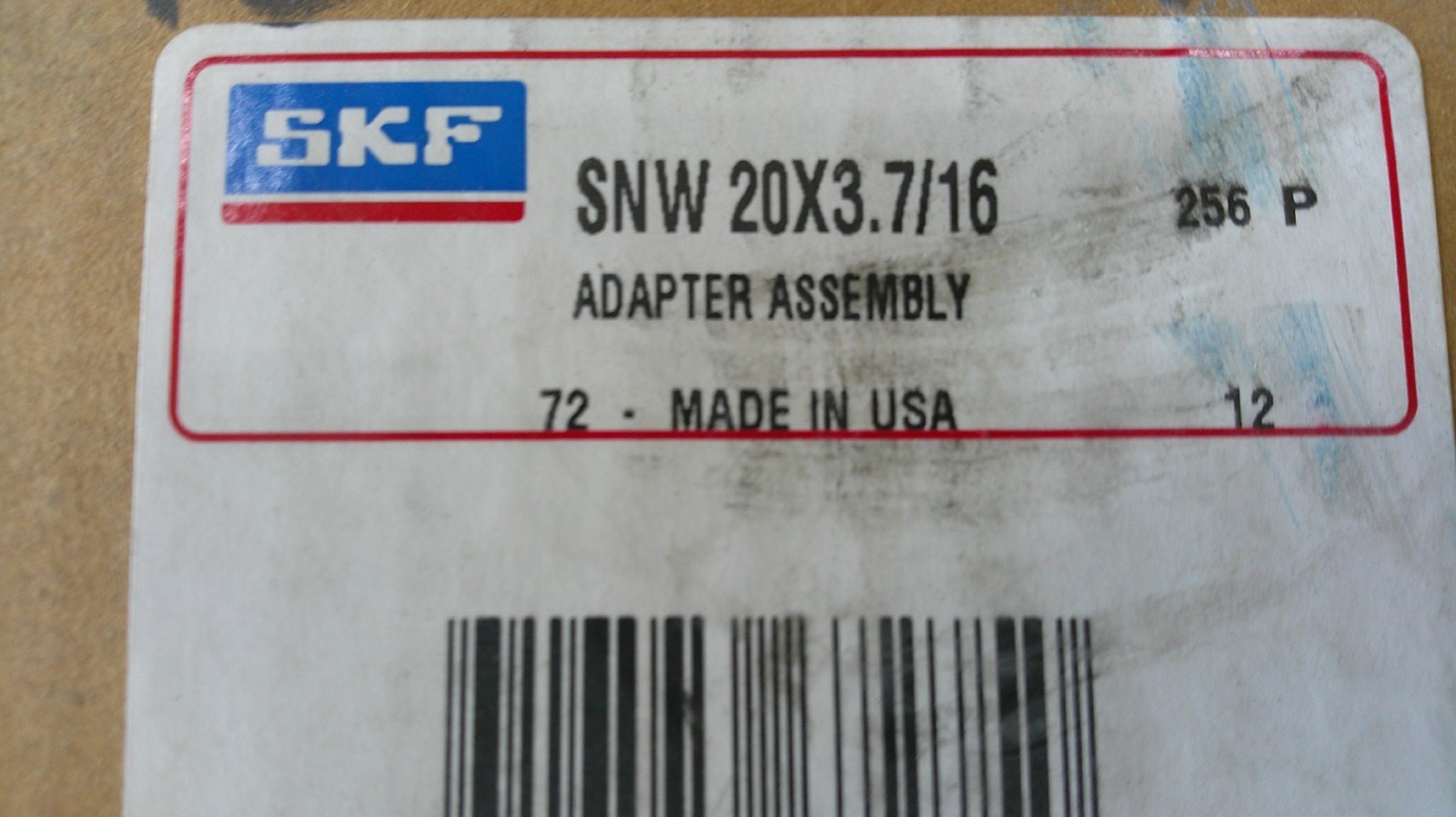 NEW SKF SNW 20X3.7/16 BEARING ADAPTER SLEEVE