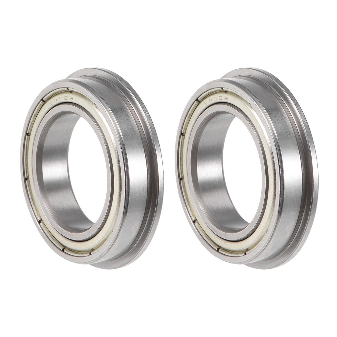 2pcs F6804ZZ Flange Ball Bearing 20x32x7mm Shielded Chrome Bearings