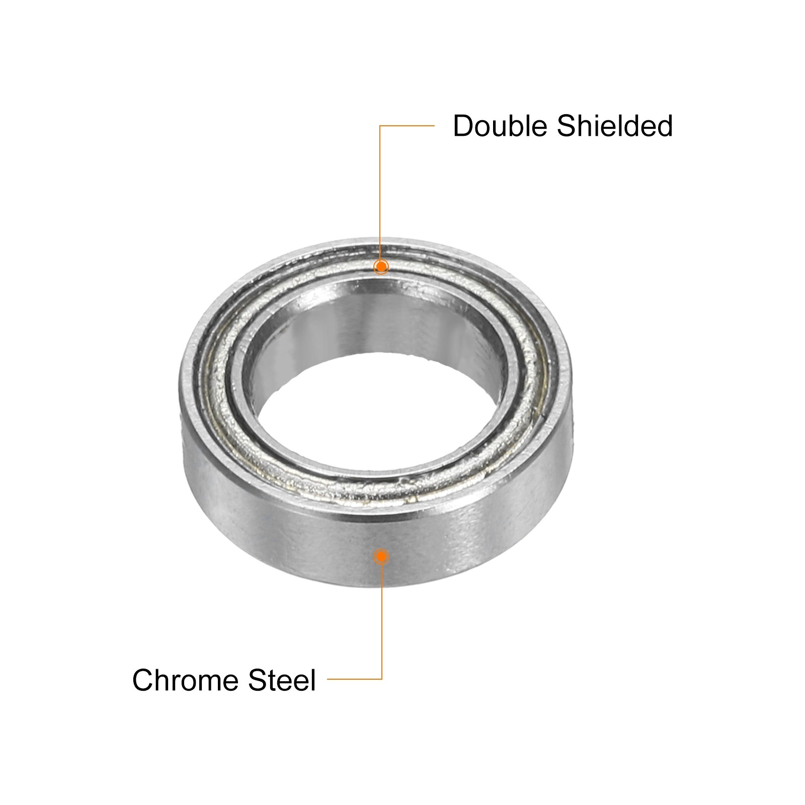 15pcs MR117ZZ Deep Groove Ball Bearings 7x11x3mm, P6 (ABEC 3)