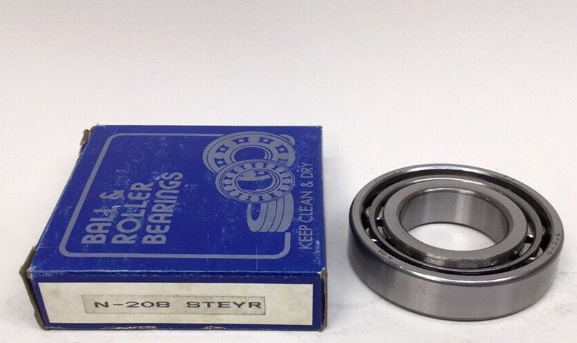 Steyr N-208 Cylindrical Roller Bearing 40mm ID X 80mm OD X 18mm W N208