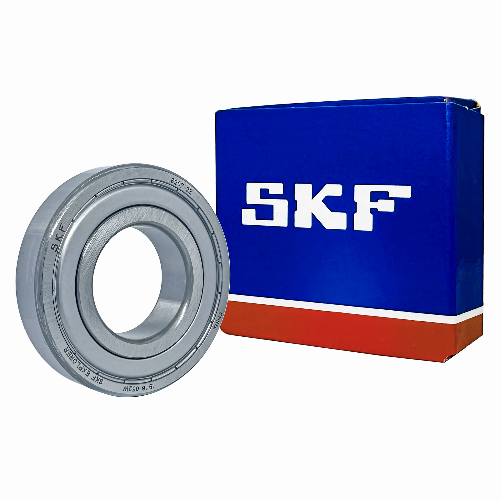 SKF 6207-2Z 35X72X17MM Normal Clearance Double Metal Seal Ball Bearings 6207ZZ