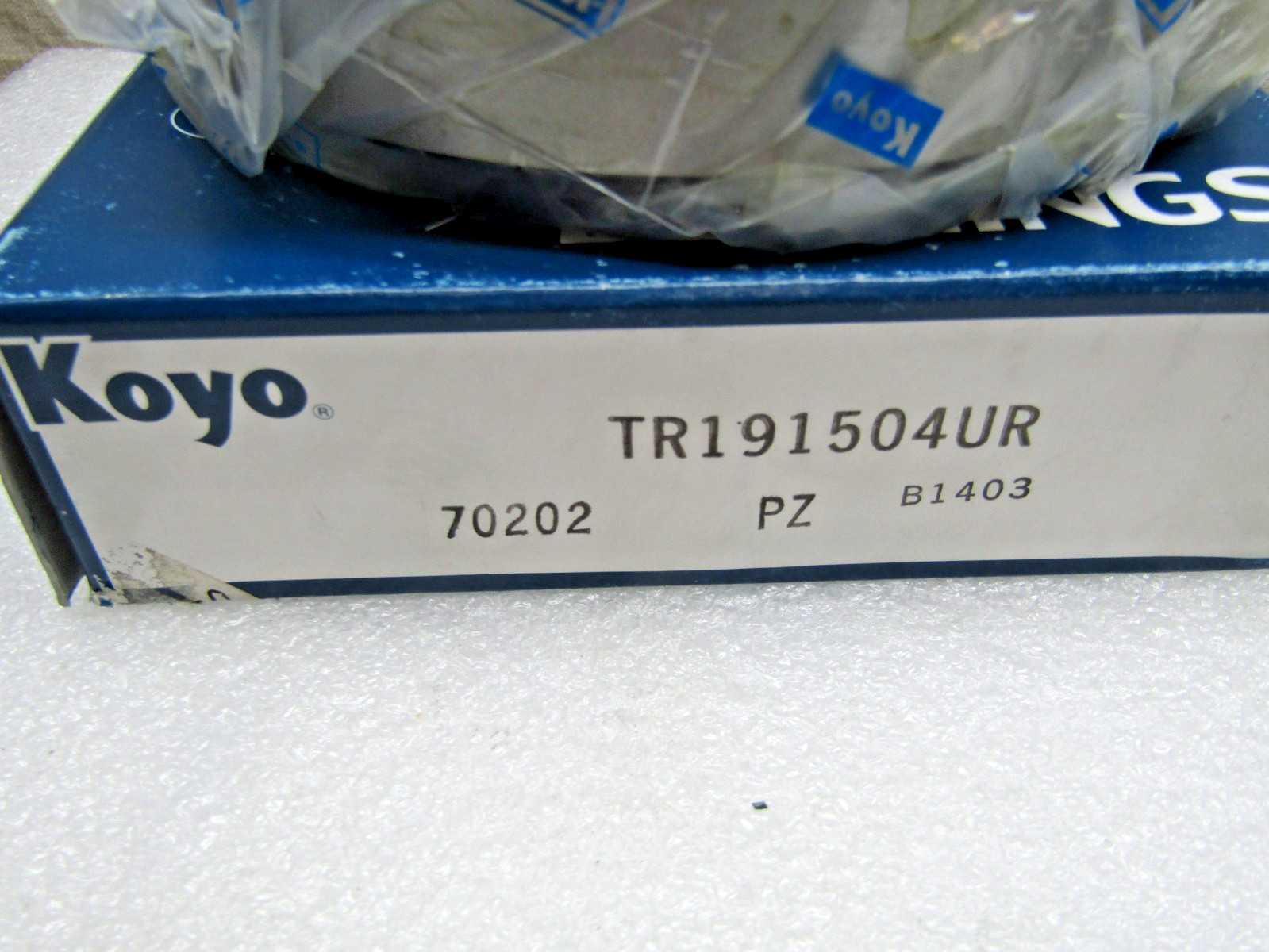 Koyo TR191504 UR Tapered Roller Bearing Cup + Cone 3-5/8″ X 6″X 1-9/16″ 598/592A