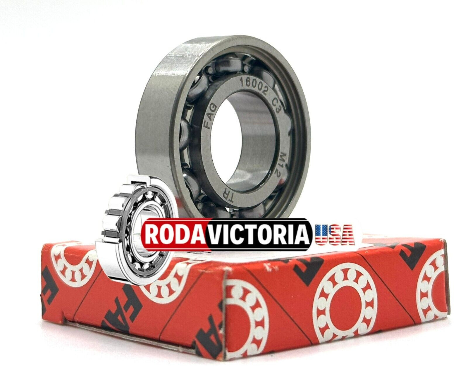 FAG 16002 C3 DEEP GROOVE BALL BEARING, OPEN TYPE, NO SEALS 15x32x8mm
