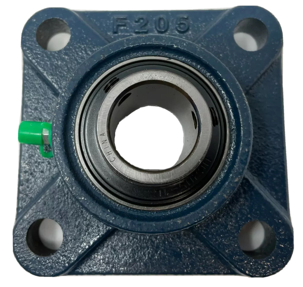 1 Tritan 4-Bolt Flange Bearing, Ball, 1 in Bore Dia., Set Screw Shaft Locking