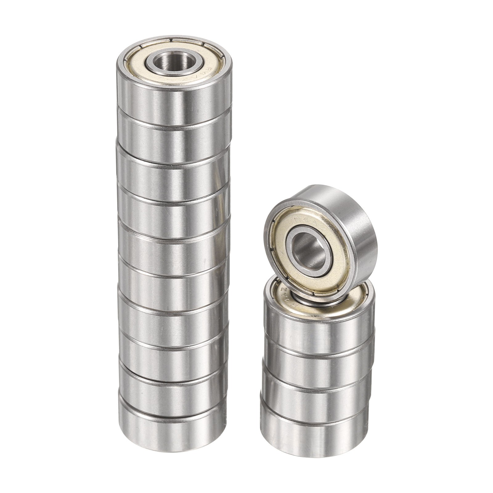 25pcs R4AZZ 1/4″ ID x 3/4″ OD x 9/32″ Height Z2 Ball Bearings Silver