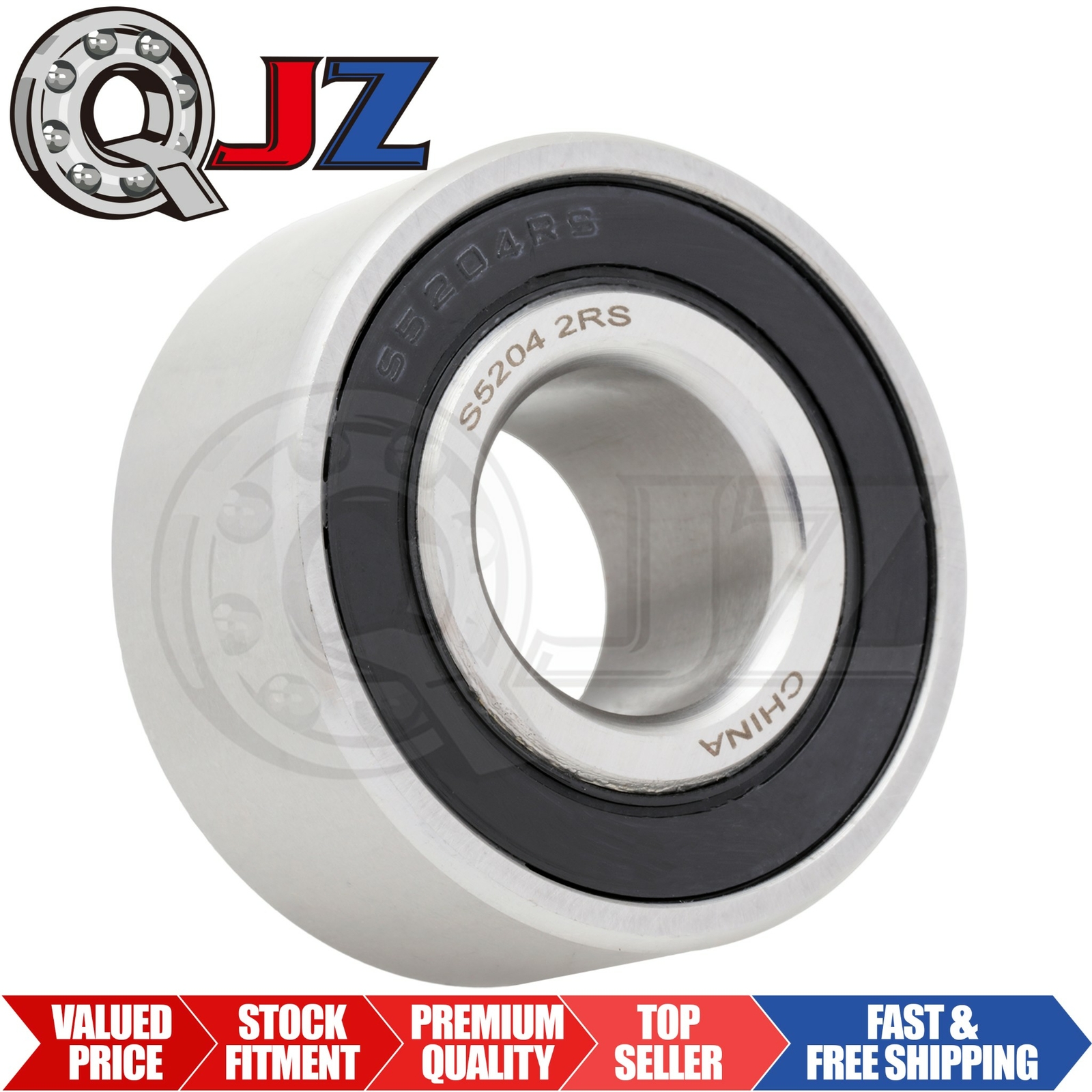 [Qty.1] S5204-2RS Stainless Angular Contact Ball Bearing [20mm X 47mm X 20.6mm]