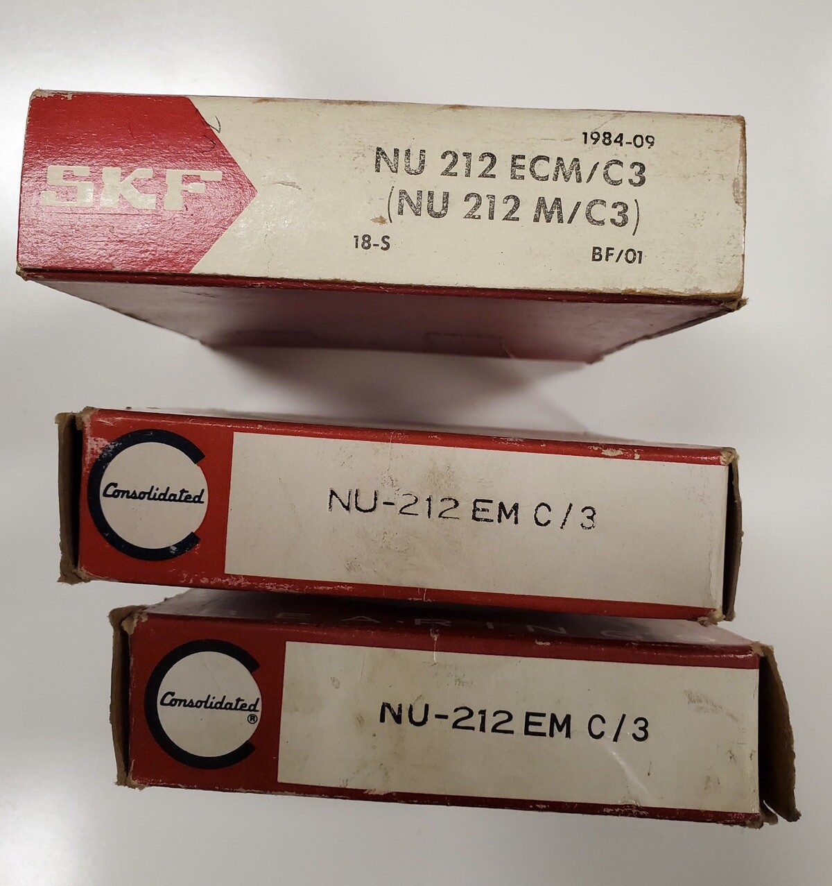 SKF Consolidated NU212EM C3 Cylindrical Roller Bearing 60 x 110 x 22 mm NU-212