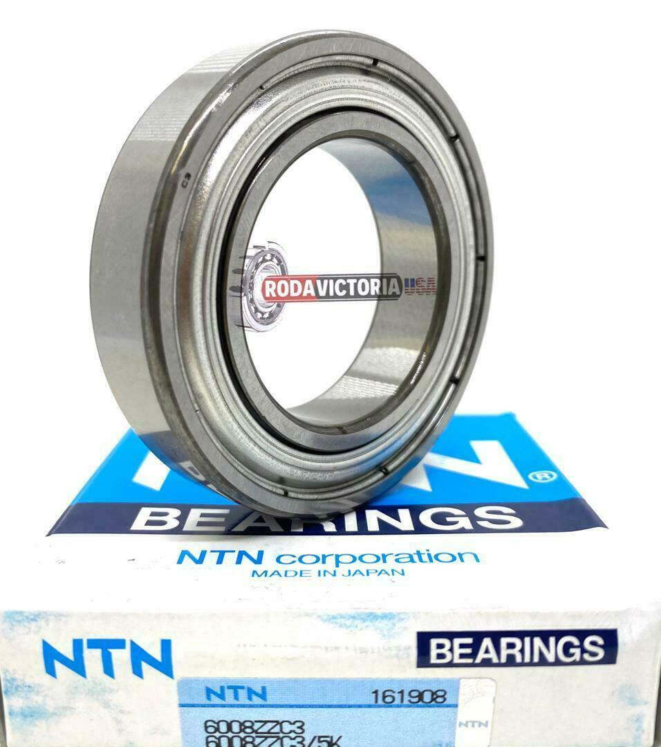 NTN JAPAN 6008 ZZ C3 DEEP GROOVE BALL BEARING, METAL SHIELDED 2Z C3 40x68x15 mm