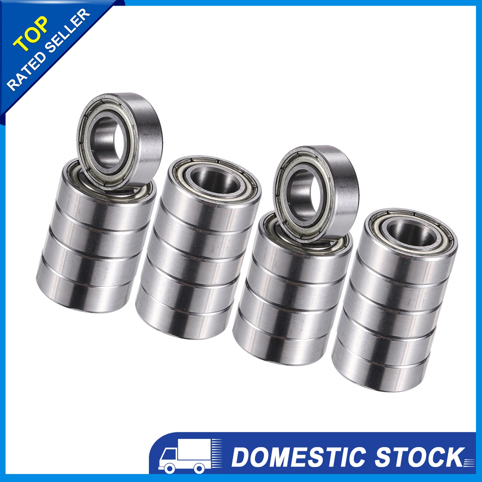 20x MR126ZZ 6x12x4mm Double Metal Shield Single Row Deep Groove Ball Bearings