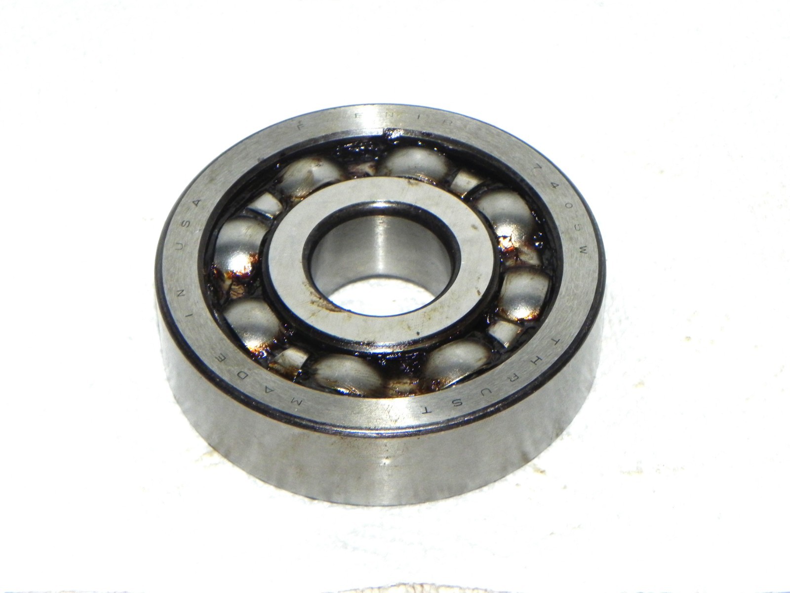 Fafnir 7405W Thrust Angular Bearing, Unsealed 25 mm Bore, 80 mm OD, 21 mm width