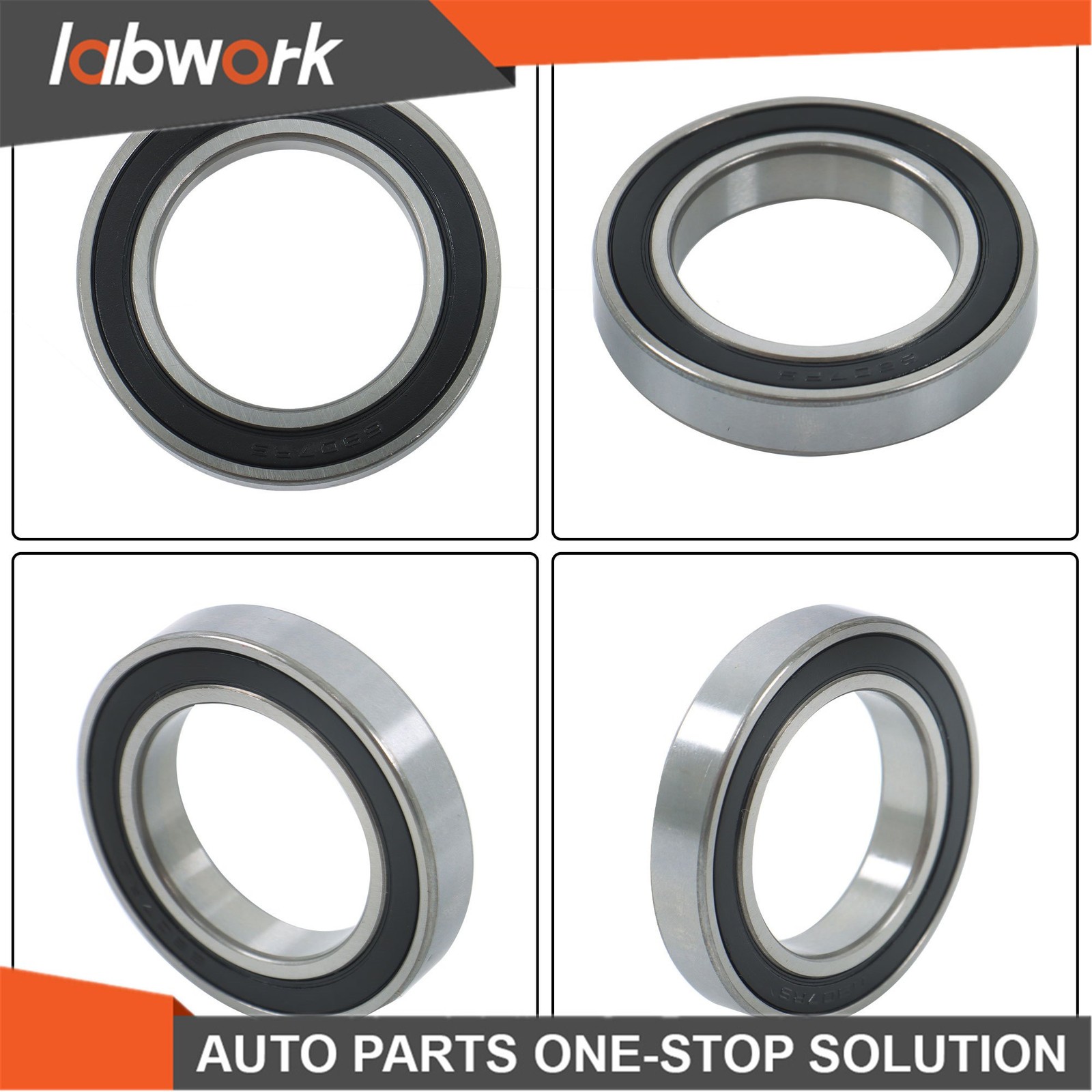 Labwork 6907-2RS Deep Groove Bearings 10pcs 35x55x10mm Rubber Sealed Set