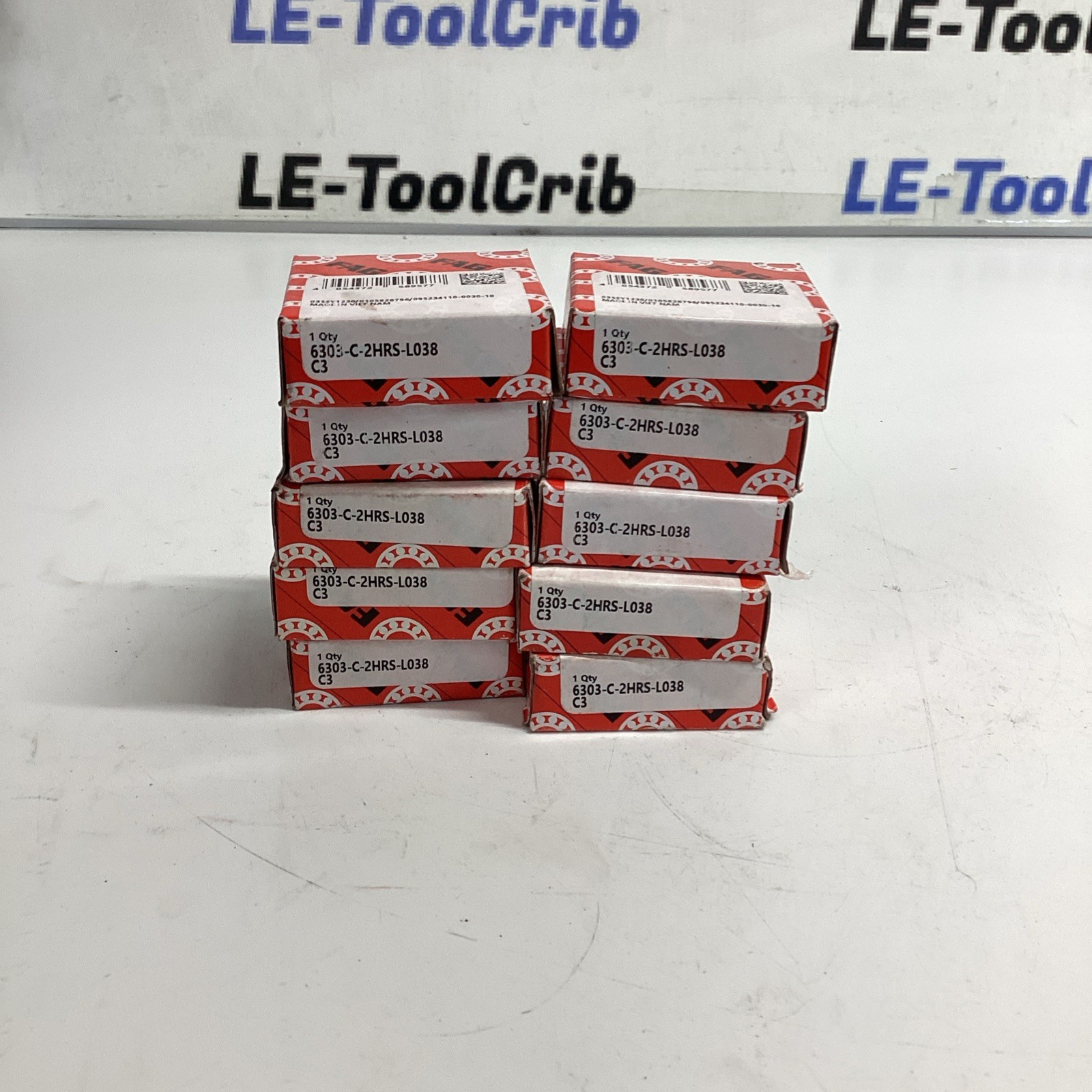 FAG 6303-C-2HRS-L038C3 Roller Bearing Lot Of 10 AC-182