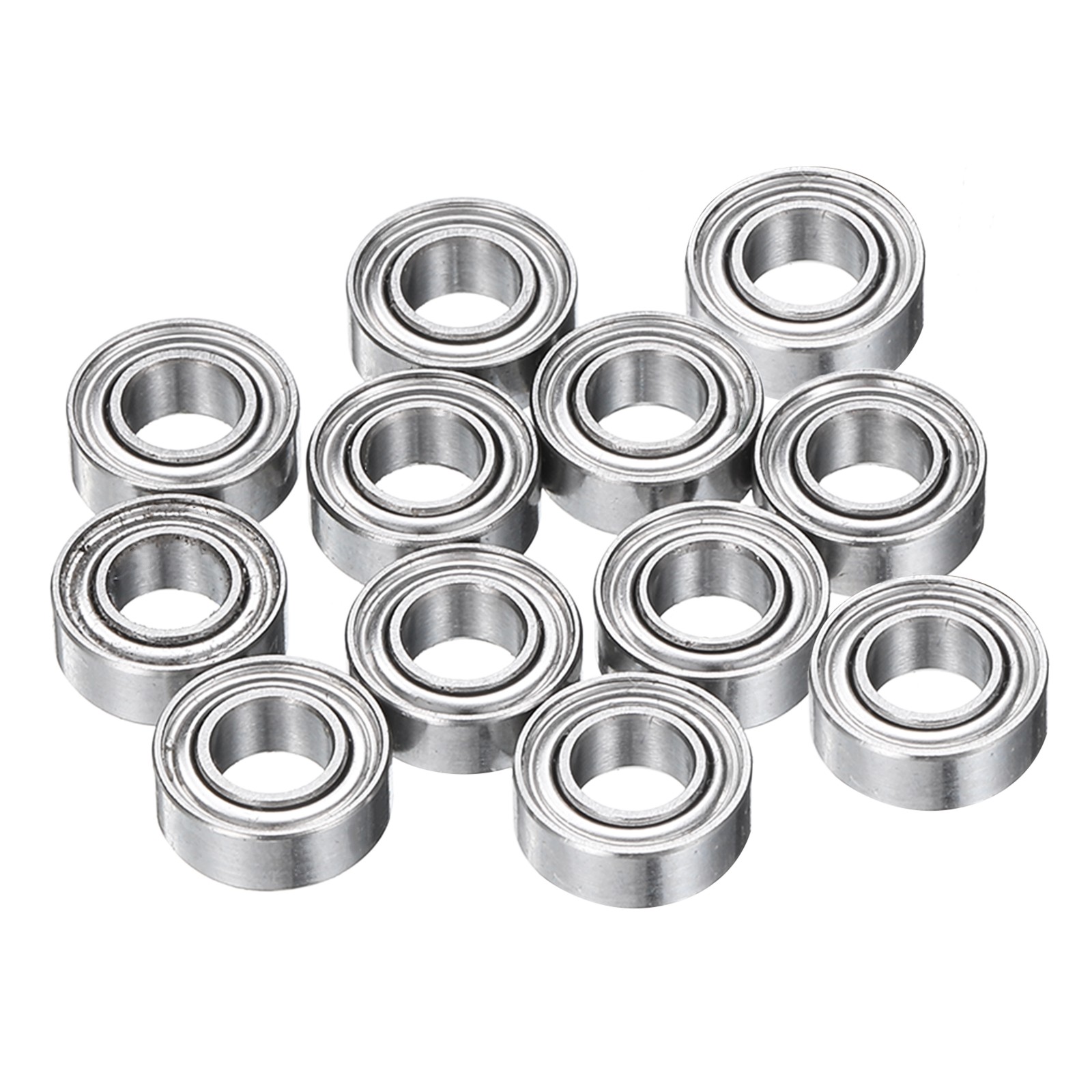12Pcs MR84ZZ Deep Groove Ball Bearings, 4mm ID 8mm OD 3mm Width Bearing