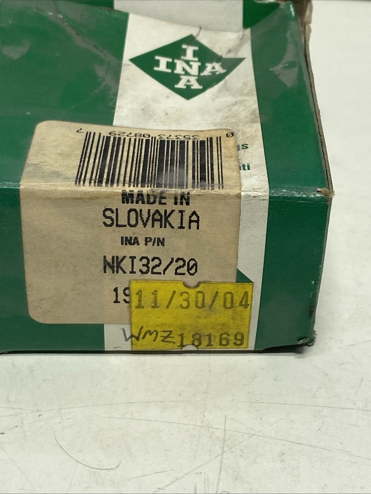 INA NKI32/20Bearing, 32mm x 47mm x 20mm