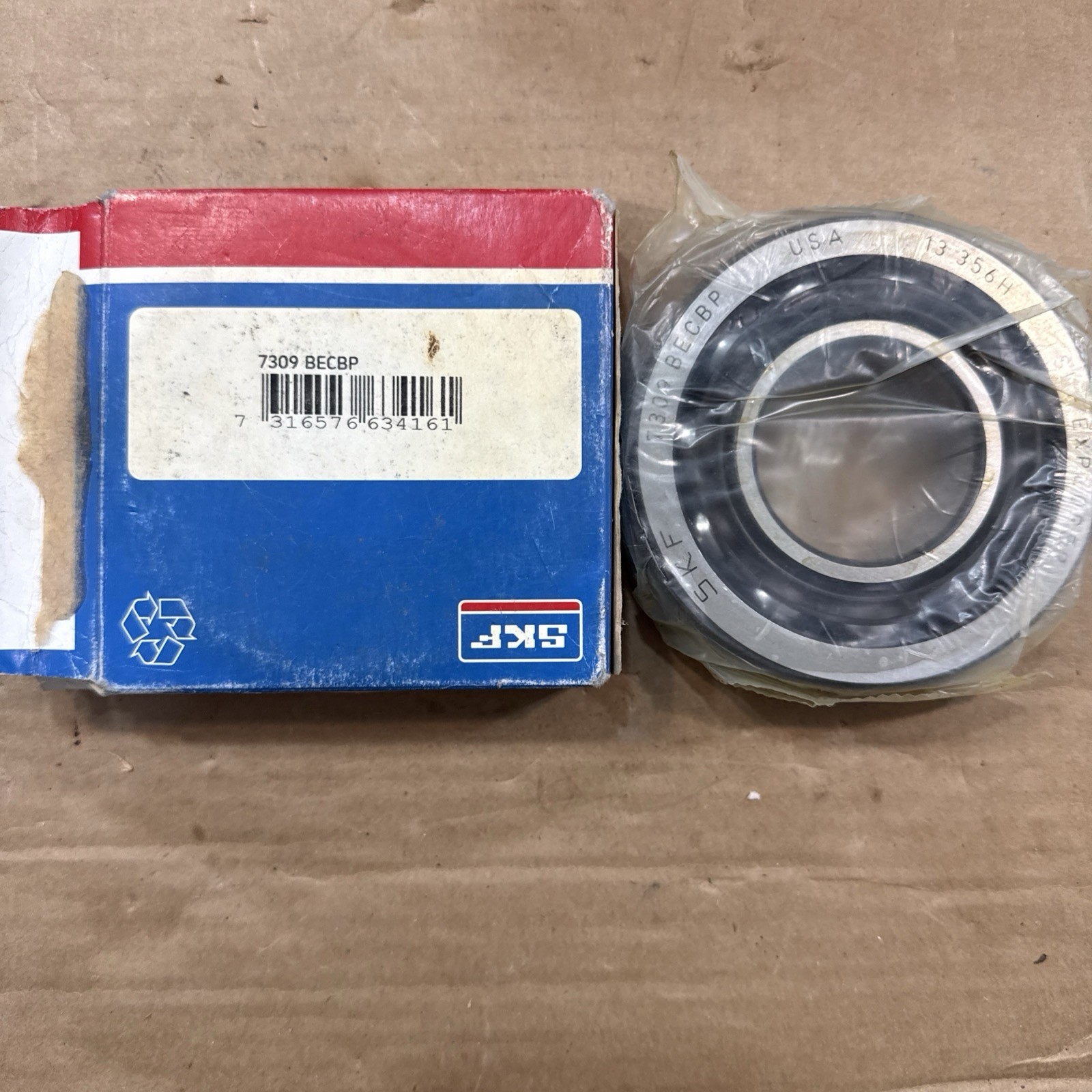 SKF 7309 BECBP Angular Contact Ball Bearing 100mm OD 45mm Bore 25mm W NEW
