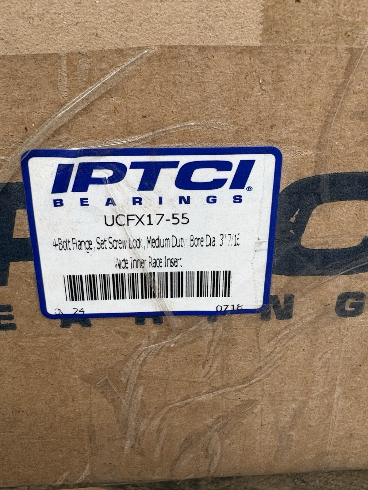 IPTCI UCFX17-55 4 Bolt Flange Mounted Bearing Unit