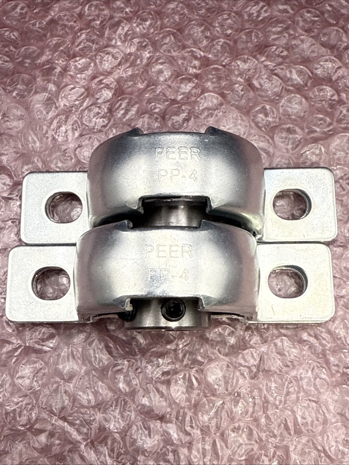 Pack of 2 – PEER Pillow Block FHS201-8 Bearing PP-4 New Open Box