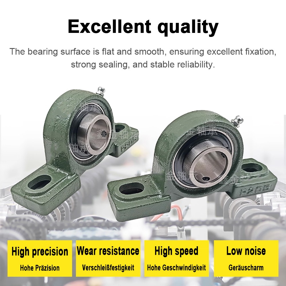 Self Lube Metric Take Up Unit Housing & Bearing UCP 204 – 216, 20 – 80 mm Axis