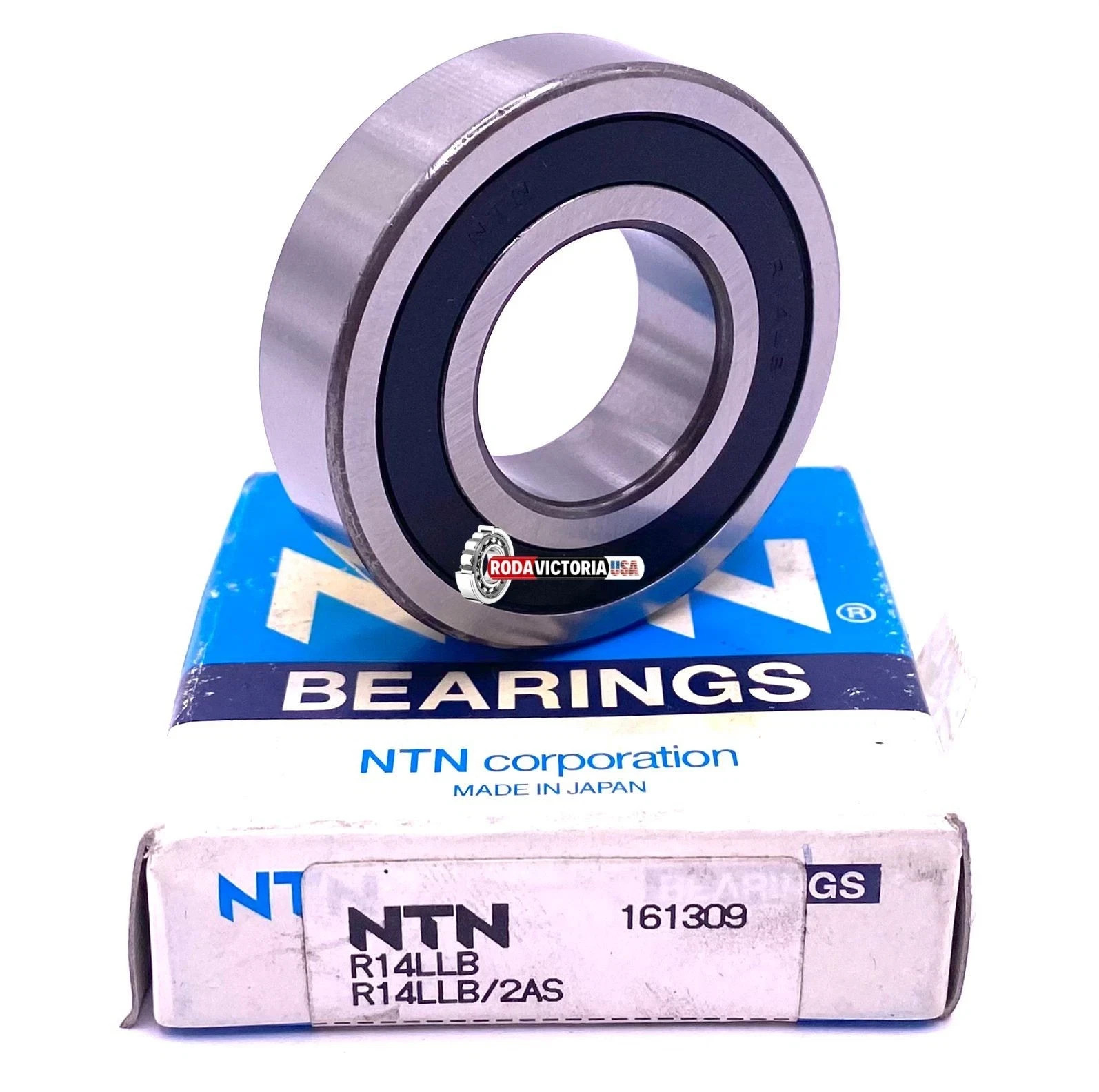 NTN Japan R14 LLB Ball Bearing, Rubber Sealed EEO 2RS 7/8″ x 1 7/8″ x 1/2″