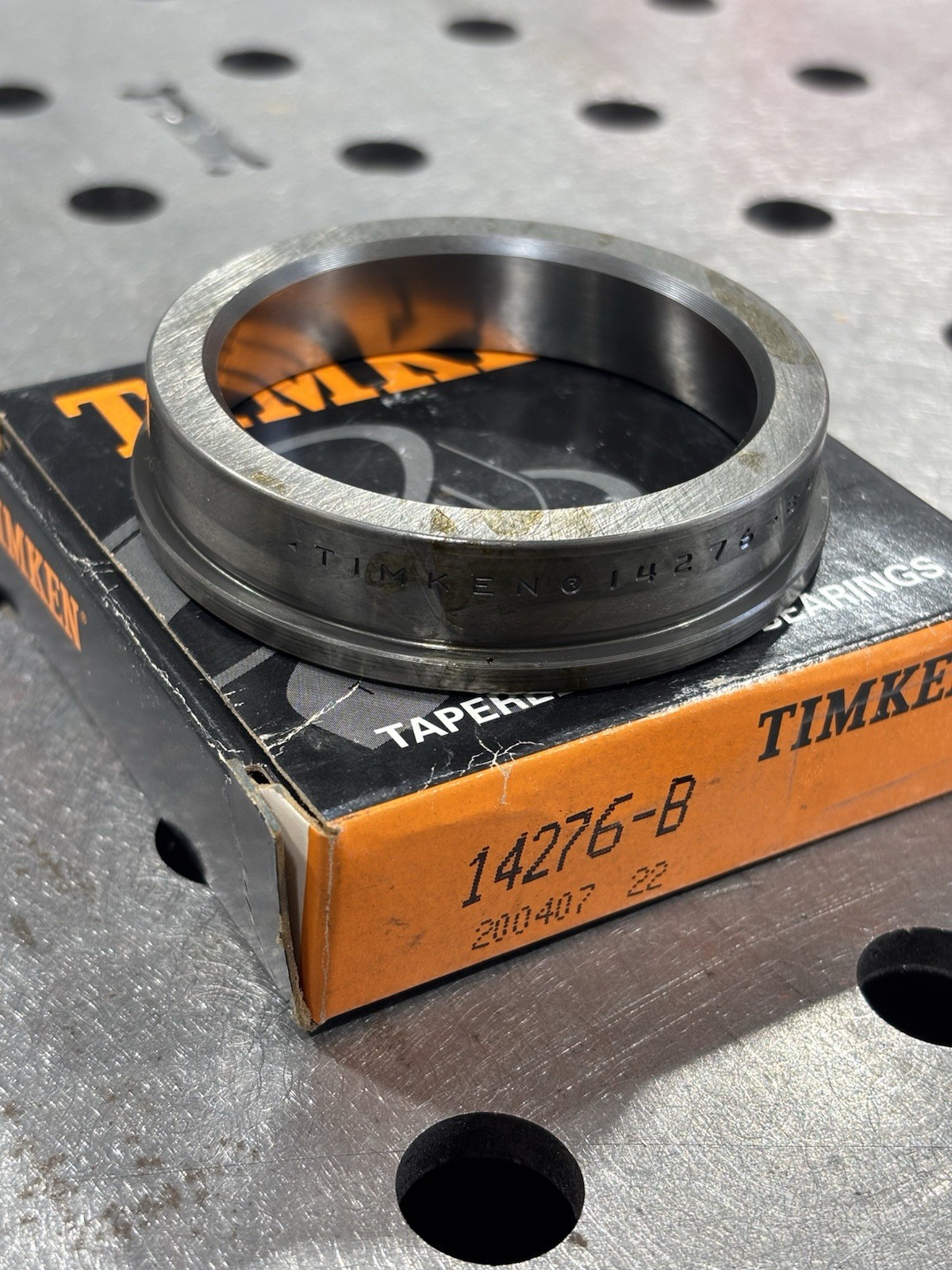 Timken 14276-B Tapered Roller Bearing Cup Steel 2.625in Bore 3.984in OD