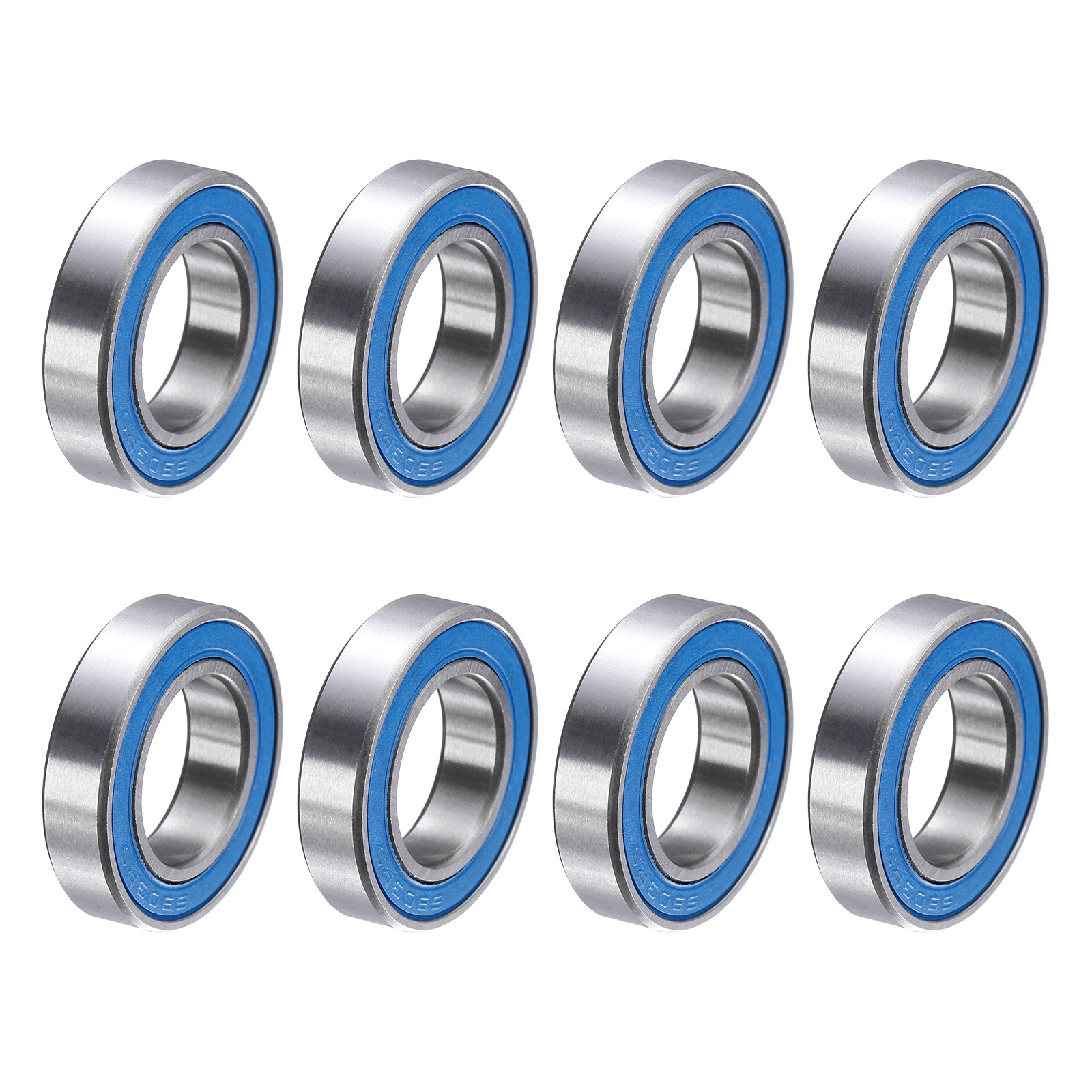 8Pcs 6903-2RS Deep Groove Bearing, 17x30x7mm Double Sealed Chrome Steel P5