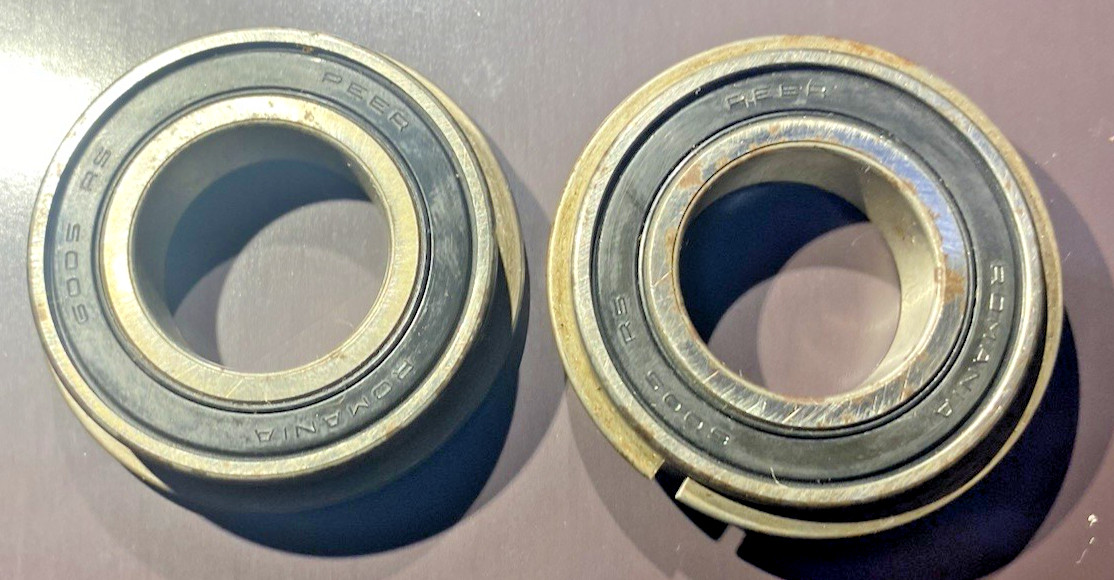 Peer Single Row Radial Ball Bearing 6005-RS (QTY OF 2)