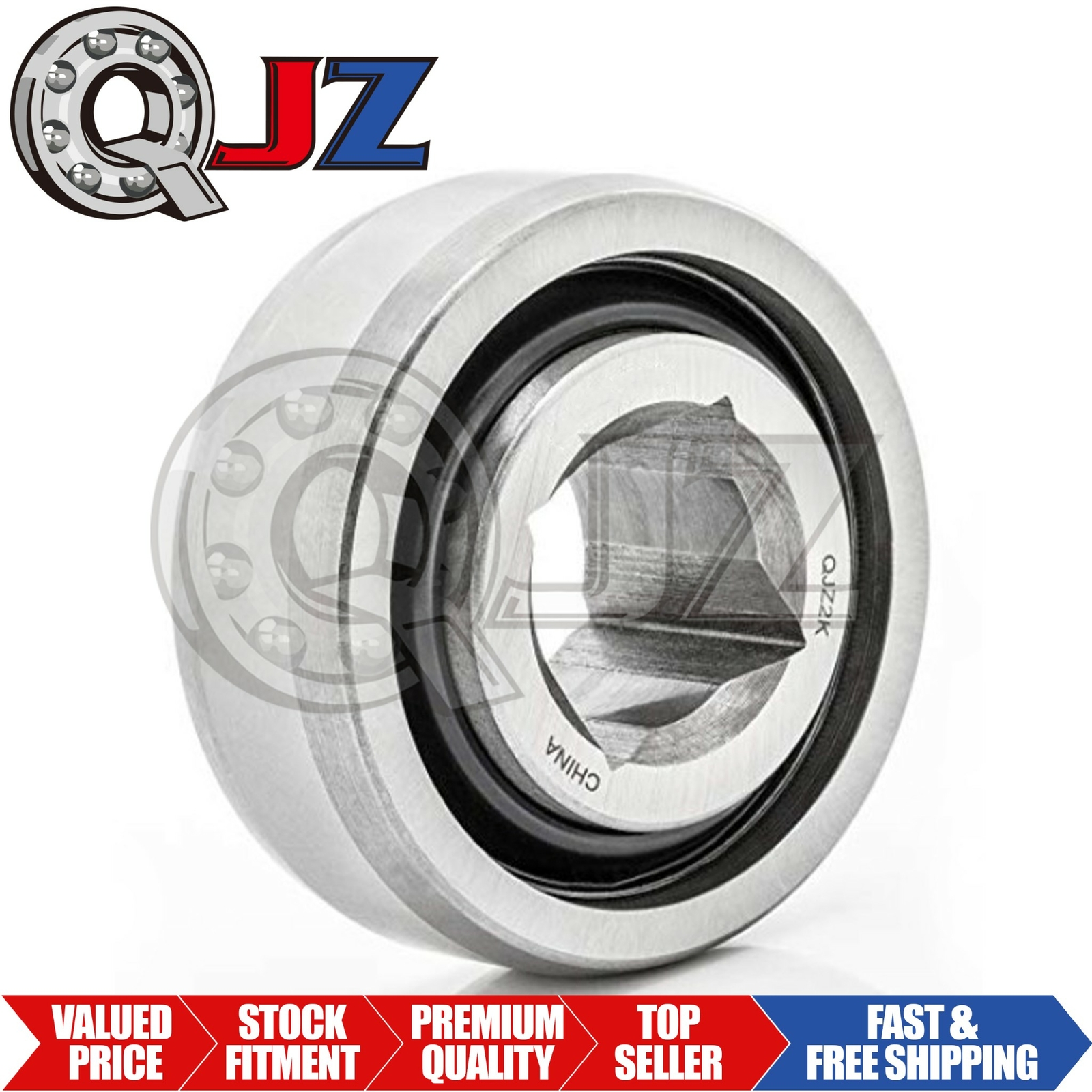 [Qty.1] W208PP6 Agricultural Bearing Straight Square Bore 1.03″ x 3.15″ x 1.437″