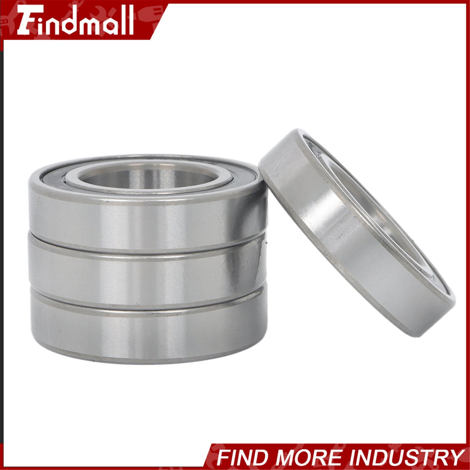 Findmall 6007-2RS Deep Groove Bearings 10pcs 35x62x14mm Rubber Sealed Set