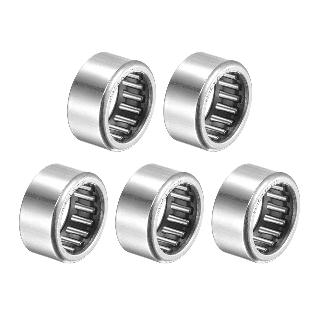 HK1812 Needle Roller Bearings 18mm x 24mm x 12mm Chrome Steel Open End 5pcs
