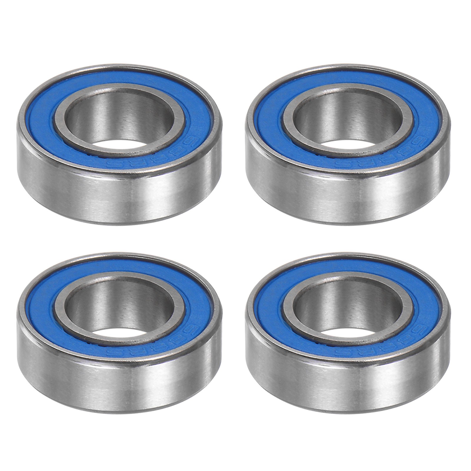 4pcs 688-2RS Ball Bearings 8mmx16mmx5mm Chrome Steel ABEC3 Double Sealed, Blue