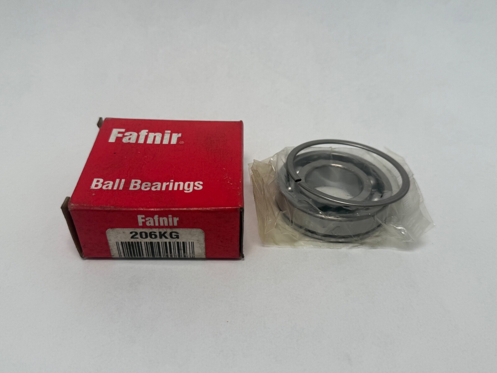Fafnir 206KG Bearing Open w/ Snap Ring 6206-NR 206-K-G 30x62x16 mm