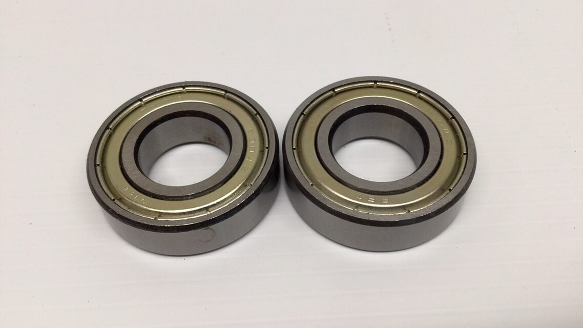 RBI 6004ZZ Ball Bearing 20mm ID 42mm OD 12mm Width Double Shielded (Pack Of 2)