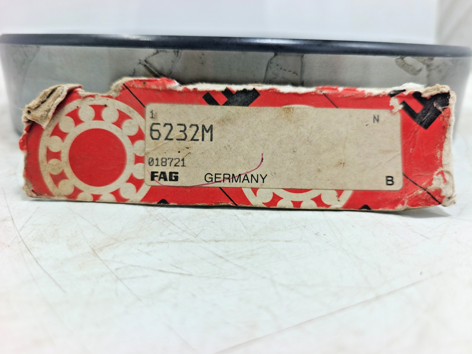 6232M FAG Deep Groove Ball Bearing FAG 6232 M Germany 160 x 290 x 48 mm Brass